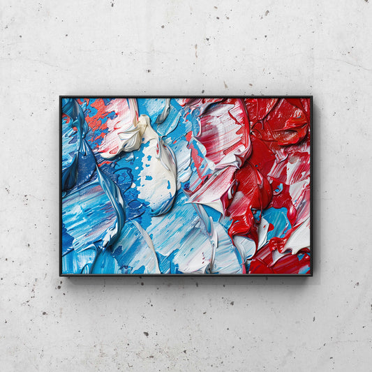 NA00012 / Patriotic Paint Swirls